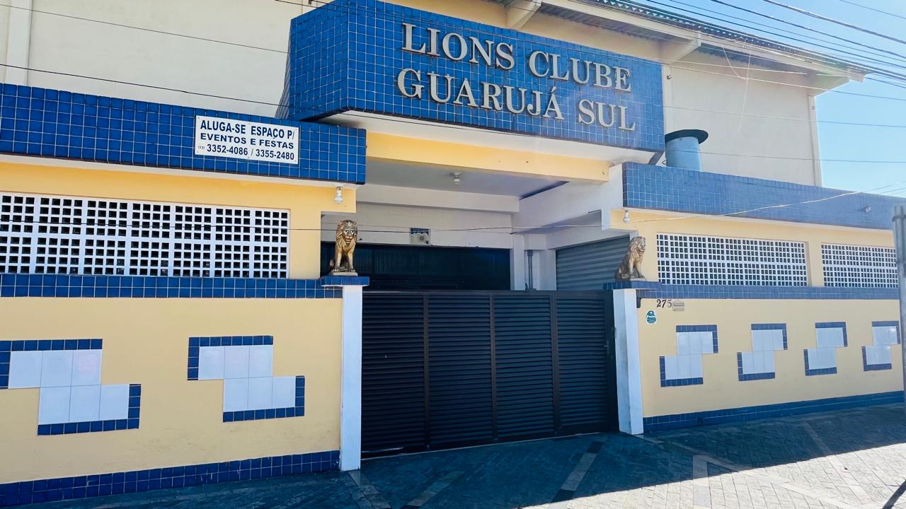 Fachada do Lions Clube de Guarujá-Sul